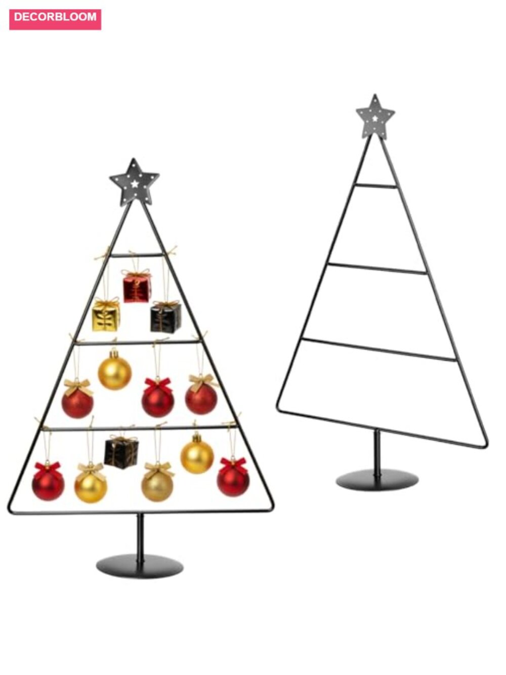 17.95 Inch Metal Christmas Ornament Display Tree Stand